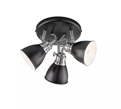 Потолочный светильник Fischer & Honsel, 35,00 см, черный/хром/никель