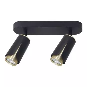 Потолочный светильник Flower Black Gold Spot 2Xgu10 Milagro