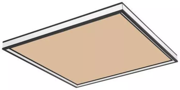 Потолочный светильник Globo, 45x45x8 см, опал/черный