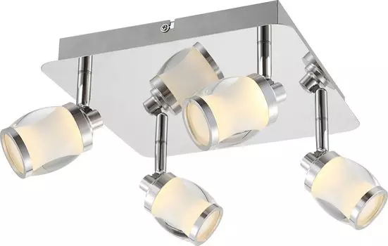 Потолочный светильник Globo Colorado хром, 4xLED; 56549-4 Globo Lighting, серебро
