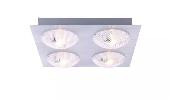 Потолочный светильник Globo Dl алюминий, 4Xled 56184-4D Globo Lighting, серебро