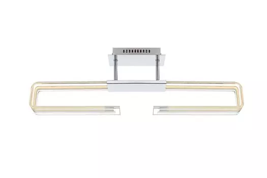 Потолочный светильник Globo Dl хром, 2Xled 68067D Globo Lighting, серебро