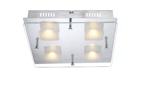 Потолочный светильник Globo Dl хром, 4Xled 49205-4 Globo Lighting, серебро