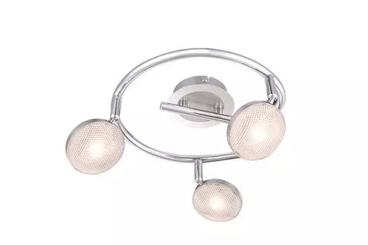 Потолочный светильник Globo Dl никель матовый, хром, алюминий, 3Xled 56184-3 Globo Lighting, серебро