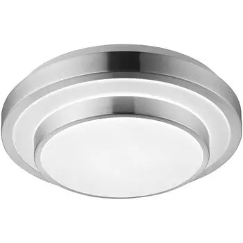 Потолочный светильник Globo Lighting алюминий, опаловый пластик, : 290 мм, В: 90 мм, вкл. светодиод 12 Вт, 230 В, источник 1100 лм, выходная мощность 540 лм, 3000 К, белый