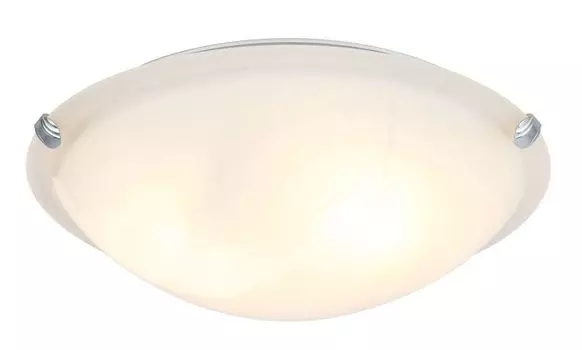 Потолочный светильник Globo Lighting, белый металл, сатиновое стекло, : 400 мм, В: 120 мм, без 2x E27 60 Вт 230 В