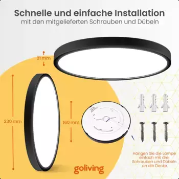 Потолочный светильник Goliving, белый