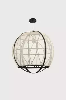 Потолочный светильник из льна Mica Decorations, белый