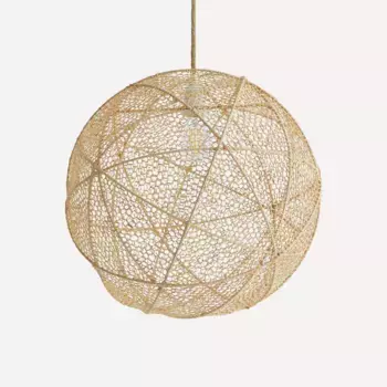 Потолочный светильник из марокканской рафии Essaouira El Corte Ingls, естественный