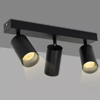 Потолочный светильник Jiubiaz, потолочный светильник, светодиодный потолочный прожектор, 4 Вт, потолочный светильник, 3 лампы, черный