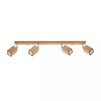 Потолочный светильник KEKE 4 дуб 4xGU10 40Вт дерево 20x5x80см Sollux Lighting