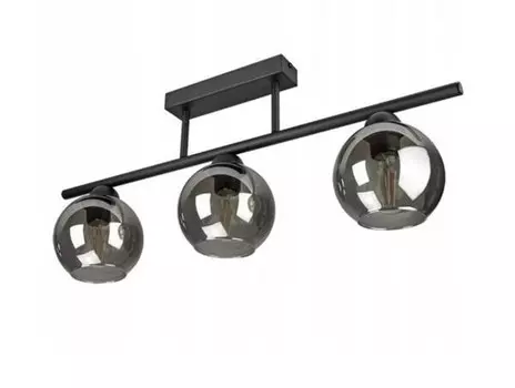 Потолочный светильник Kiki Design Bergen III цвет schwarz/glas schwarz/durchscheinend