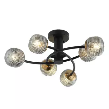 Потолочный светильник KOSILUM, 57,5x57,5x23,5 см, черный