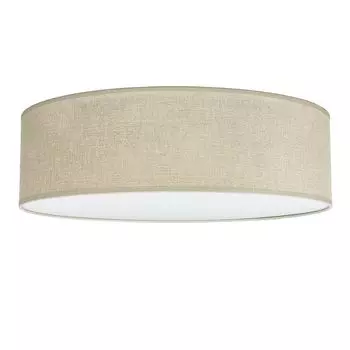 Потолочный светильник круглый 2x E27 в золоте 45 см, тканевый потолочный светильник для гостиной, спальни Licht-Erlebnisse, золото