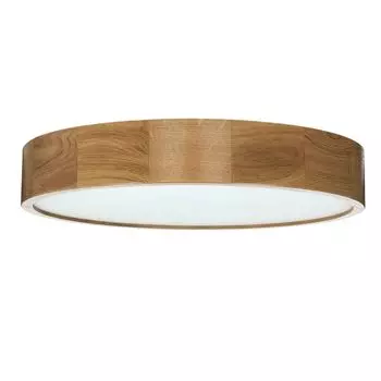 Потолочный светильник круглый 47 см E27 современный потолочный светильник из натурального дерева Licht-Erlebnisse, бежевый
