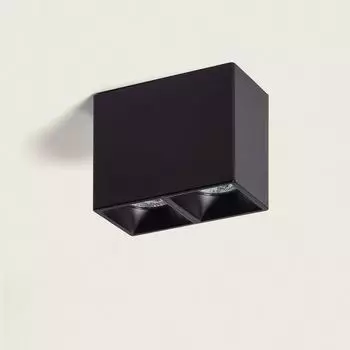 Потолочный светильник квадратный двойной Traxim черный LEDKIA