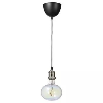 Потолочный светильник+лампа Ikea Jаllby/Molnart Nickel-plated Ellipse Shape, мультиколор