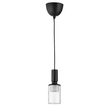 Потолочный светильник + лампочка Ikea Sunneby/Molnart, белый/черный