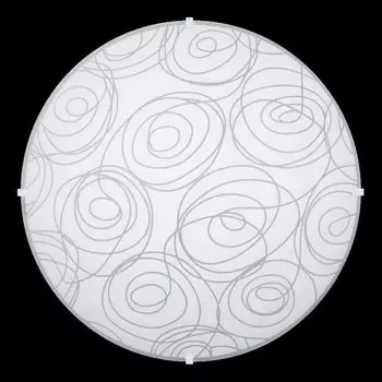 Потолочный светильник LAURA 2xE27/40Вт 40см стекло матово-белое с регулировкой яркости Prezent