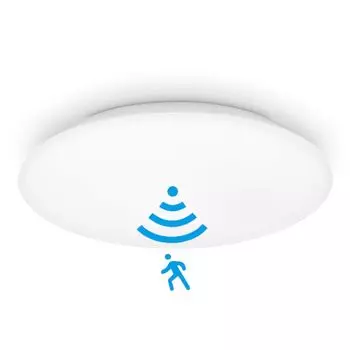 Потолочный светильник LED 28Вт 230В IP44 круглый 38см MARY.S с ДАТЧИКОМ Kwazar