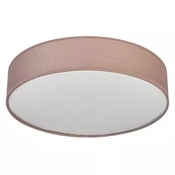 Потолочный светильник LEDVANCE ORBIS PARIS 480 мм, коричневый, цоколь 3XE27, может быть оснащен смарт-лампой, качественный, современный дизайн, с тканевым абажуром, подходит для интерьера, круглый, класс защиты IP20