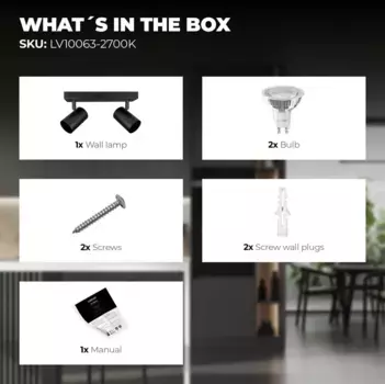 Потолочный светильник Ledvion, черный