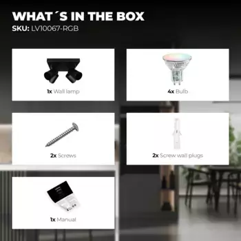 Потолочный светильник Ledvion, черный