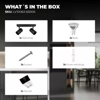 Потолочный светильник Ledvion, черный