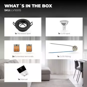 Потолочный светильник Ledvion, черный