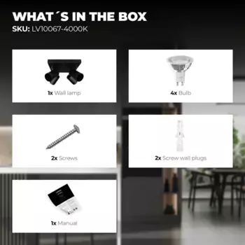 Потолочный светильник Ledvion, черный