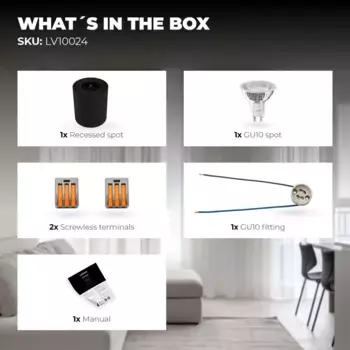 Потолочный светильник Ledvion, черный