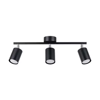 Потолочный светильник LEMMI 3 черный 3xGU10 40Вт сталь 20x8x46см Sollux Lighting