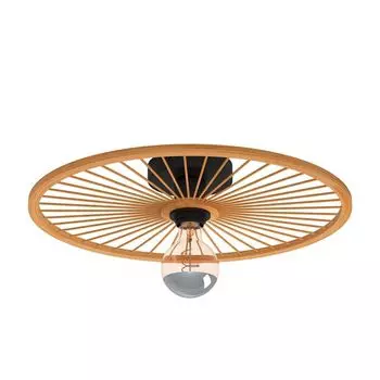 Потолочный светильник LEOMINSTER стальной черный E27 1X40W В:9см 45см с диммированием EGLO