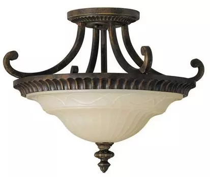 Потолочный светильник Licht-Erlebnisse ANABELL 1 цвет walnuss/creme