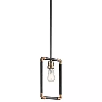 Потолочный светильник Licht-Erlebnisse DREVO цвет schwarz/messing