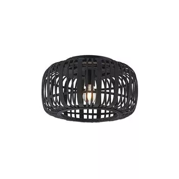 Потолочный светильник Lindby Canyana из дерева., черный