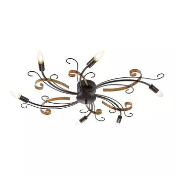 Потолочный светильник Lindby "Dalia" коричневого цвета из металла