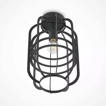 Потолочный светильник Lindby 'Keara' черного цвета из металла