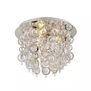 Потолочный светильник Lindby "Kisana" из хромированного металла, серебро