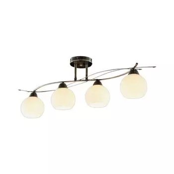 Потолочный светильник Lindby "Leanda" белого цвета из стекла