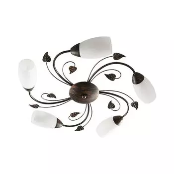 Потолочный светильник Lindby "Стефания" коричневого цвета из металла