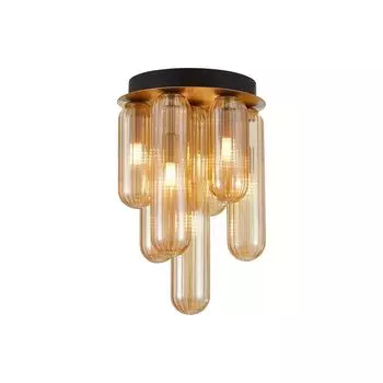 Потолочный светильник Lucande 'Freylin' кремового цвета из стекла