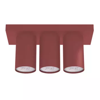 Потолочный светильник Lumicom, 10x25x12 см, красный