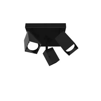 Потолочный светильник Lumicom, 25x25x18 см, черный глянцевый