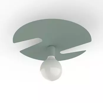 Потолочный светильник Lumicom, 40x40x10 см, зеленый