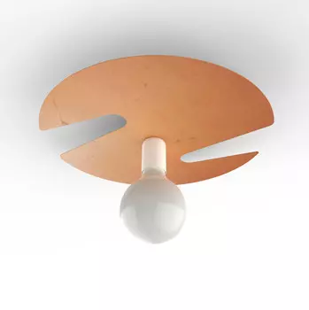 Потолочный светильник Lumicom, 40x40x6 см, медный