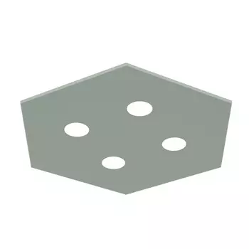 Потолочный светильник Lumicom, 55x65x4 см, зеленый