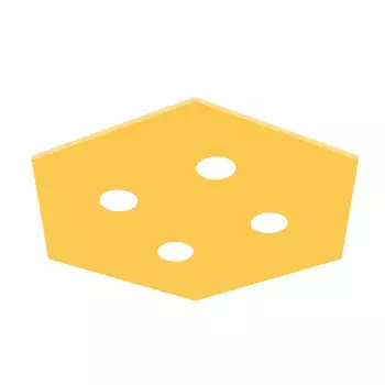 Потолочный светильник Lumicom, 55x65x4 см, желтый