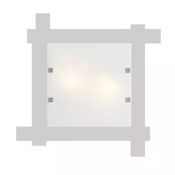 Потолочный светильник Lumicom, 6x40x40 см, белый