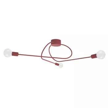 Потолочный светильник Lumicom, 80x80x30 см, красный